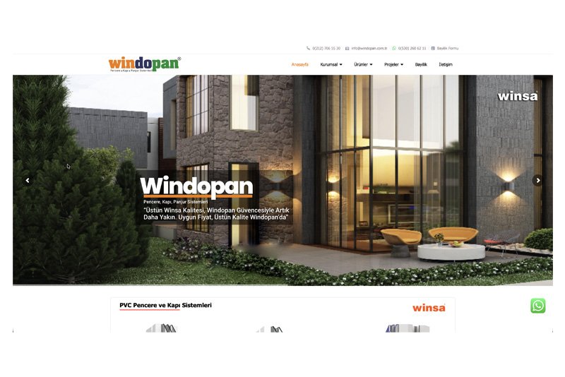 Windopan - Pencere, Kapı, Panjur Sistemleri